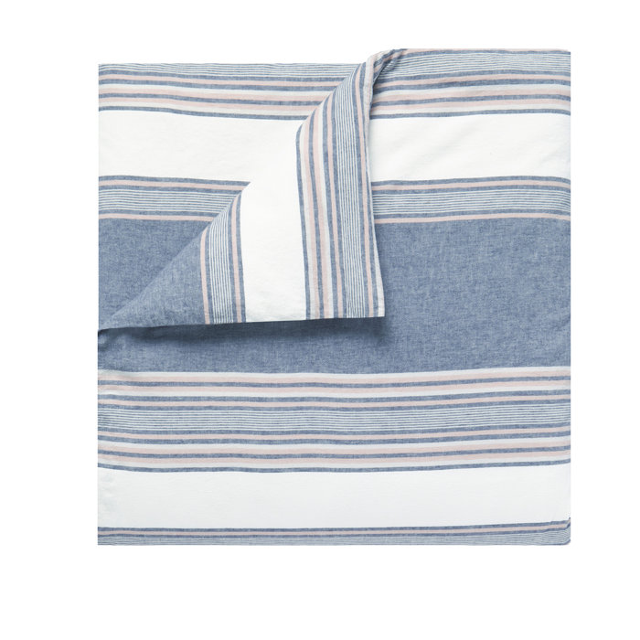 SPLENDID HOME Splendid Tuscan Stripe Linen/Cotton Blend Duvet Cover Set